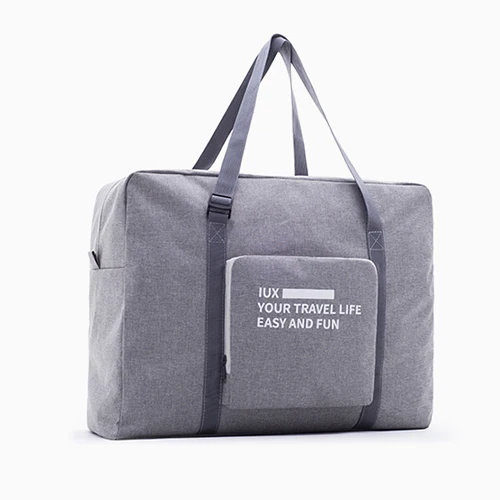 Модные женские дорожные сумки нейлон Большой Емкости Водонепроницаемые мужские багажные сумки повседневные дорожные сумки в стиле унисекс оптом - Цвет: gray