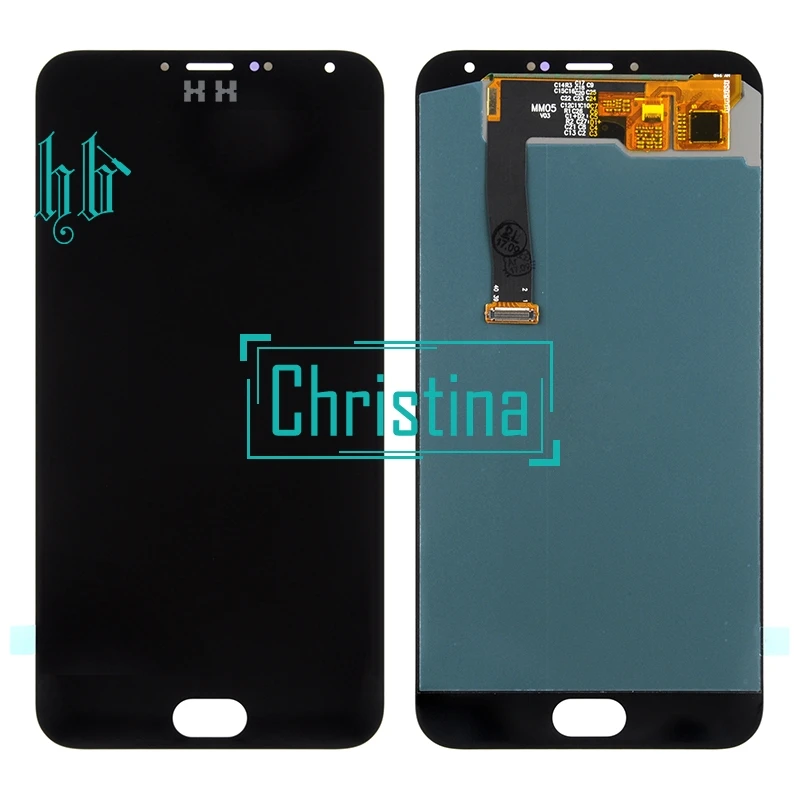 

HH MX5 Replacement For Mei Zu MX5 LCD Display With Touch Screen Digitizer Assembly Free Shipping 1pcs Free Shippping+tools