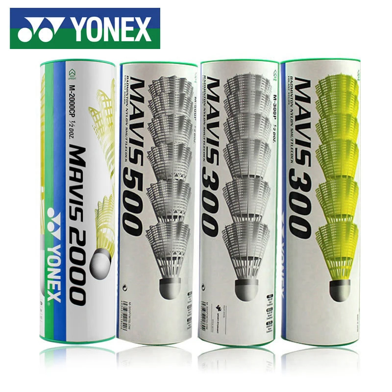 Yonex 6 Shuttles Mavis 300 500 600 2000 Badminton Nylon Shuttlecock