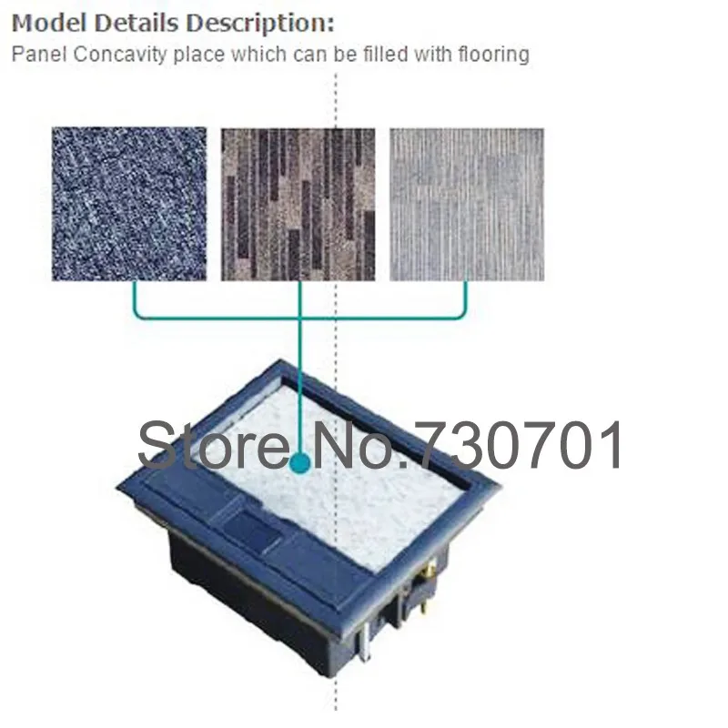 Доступ пол розетка круглый бетонный пол коробка алюминиевый материал 100 шт по DHL