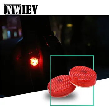 

NWIEV Car LED door light Strobe Warning Light For BMW Mini Cooper S VW Polo Passat B6 B7 B8 Golf 4 5 7 Touareg Bora Tiguan 2017