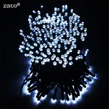 ZINUO 22 м 200LED солнечное декоративное освещение для сада 8 режимов сказочная Гирлянда Свет открытый для дома Свадьба Рождество водонепроницаемый