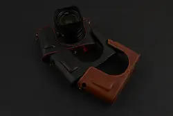 [VR] ручной работы из натуральной кожи Камера случае половина тела для Leica Q Тип 116 Камера сумка Нижняя крышка ручка винтаж случае