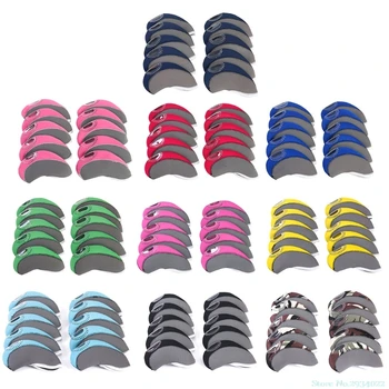 

New 10Pcs/Set Golf Head Covers Club Iron Putter Cover Protector Neoprene Headcovers Drop Ship