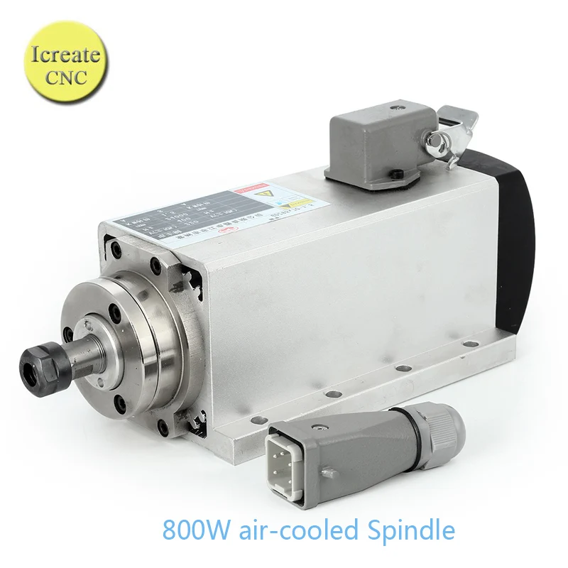 Free Shipping CNC 800W Air-cooled Spindle Motor Air Cooled Spindle 220V 0.8KW Motor ER11 24000rpm CNC Spindle Motor