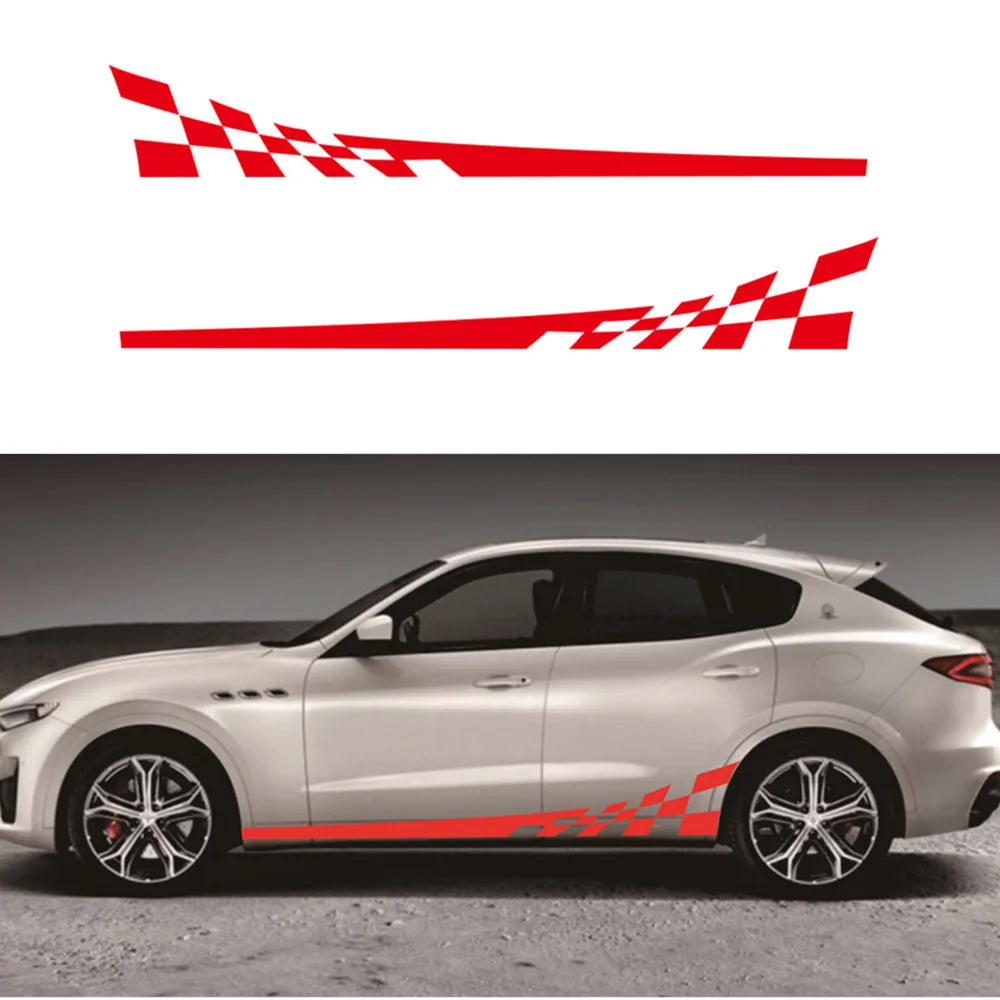 Chunmu для BMW E46 E90 E92 E93 F20 F21 F30 полосатая наклейка на порог боковой юбки наклейки