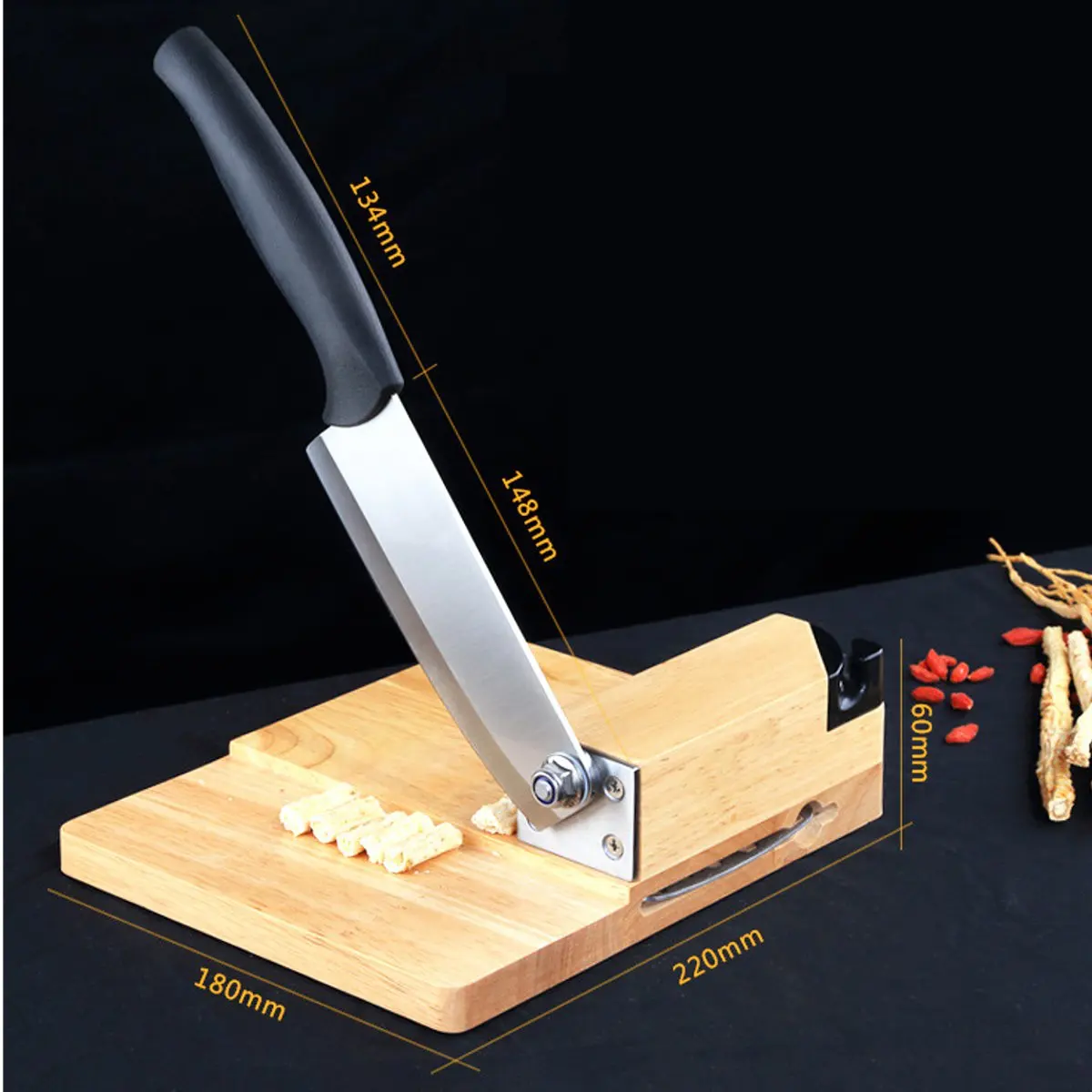  Biltong Cutter Jerky Slicer Knife Household Rice Cake Knife Meat Slicer Cutting Board Kitchen Tools - 32942863764