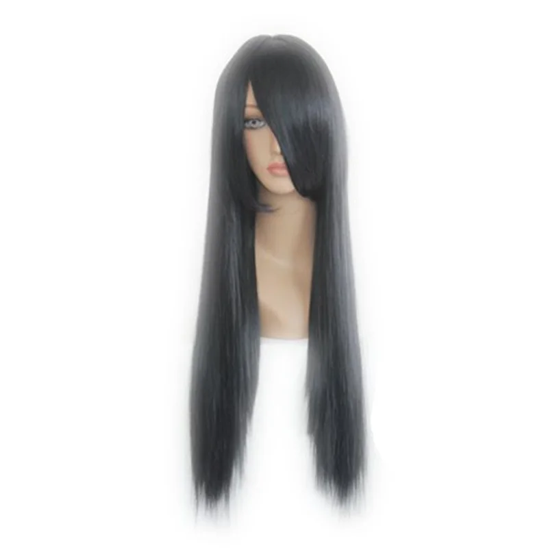 

MCOSER 60cm Medium Straight Black\Pink Color Synthetic Cosplay Costume Wig 100% High Temperature Fiber WIG-045