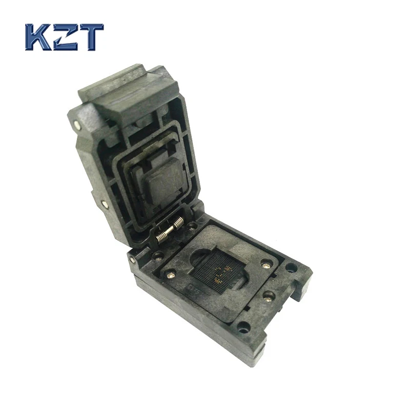 

BGA80 Clamshell burn in socket pitch 0.8mm IC size 7*9mm BGA80(7*9)-0.8-CP01NT BGA80 VFBGA80 burn in programmer socket