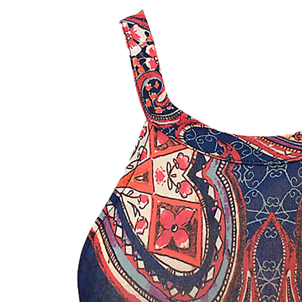 Summer Dress Women Halter Neck Boho Print Sleeveless Casual Mini Beachwear Dress Sundress Summer Long Print Beach Dress Summer Dress Women Halter Neck Boho Print Sleeveless Casual Mini Beachwear Dress Sundress Summer Long Print Beach Dress