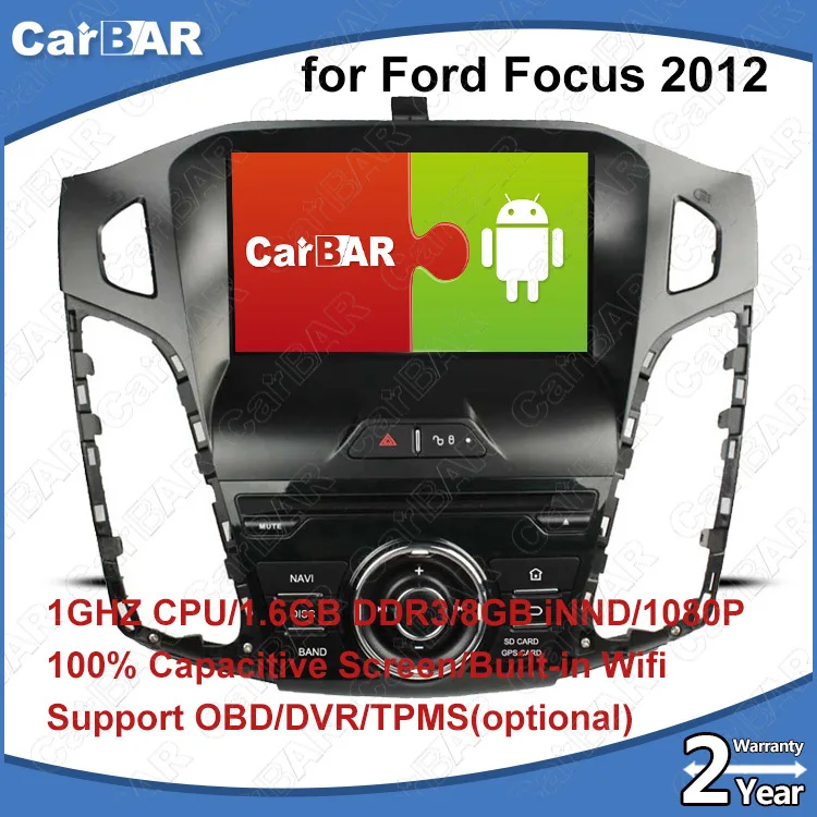 

C100 Android 8.0 Car DVD GPS Radio Audio Navigation Player for Ford Focus 2012 Ford C Max 2011 IPOD WIFI Support 3G DVR OBD
