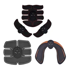 ABS мышечный Стимулятор, EMS, тренажер для талии, электрический массажный коврик, вибратор для мышц живота, ягодиц, тела, фитнеса, похудения, США, Великобритания, Прямая поставка