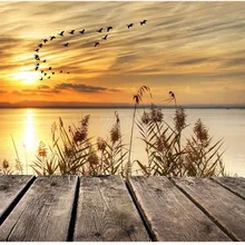 Алмазная живопись Кубка мира на заказ Полная площадь закат море Алмазная вышивка с пейзажем Алмазная мозаика икона eigen foto lightpad