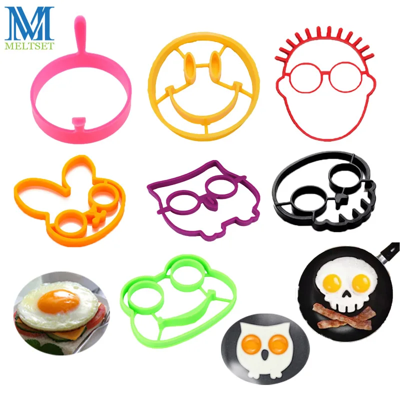

1PC Silicone Egg Rings Breakfast Egg Molds Pancake Egg Moulds Cooking Tools Kitchen Accessories