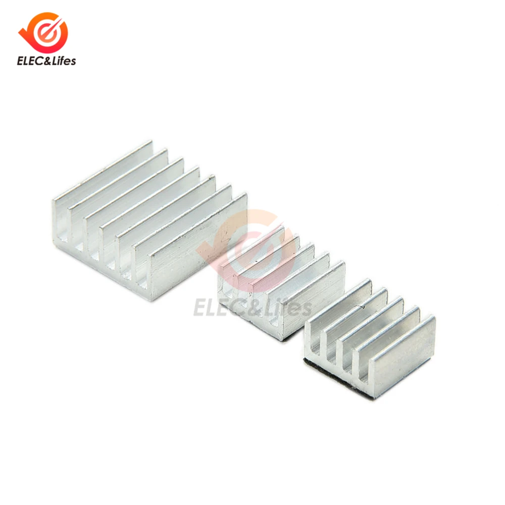 

3pcs/Set Adhesive Raspberry Pi 3 Radiator Heatsink Cooler Pure Aluminum Heat Sink Kit For Cooling Raspberry Pi 2 B