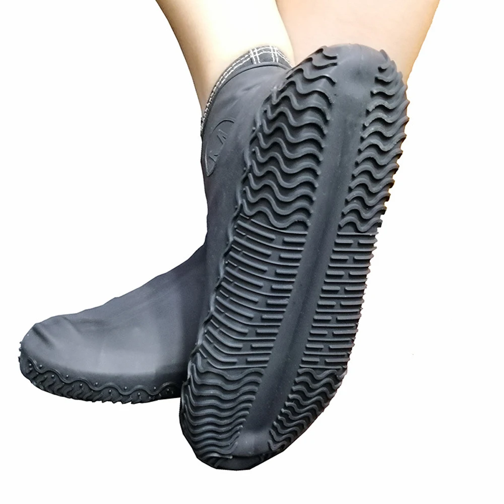 1 Пара Противоскользящие многоразовые латексные бахилы водонепроницаемые резиновые сапоги для женщин и мужчин портативная обувь