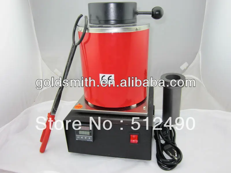 

High-temperature Small Melting Furnaces, Gold Melting Furnace with 2kg Graphite Crucible 220v