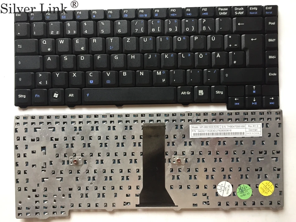 GR немецкая клавиатура для ASUS F2 F3S F3Sa F3Sc F3Se F3Sg F3Sr F3Sv 24PIN Клавиатура ноутбука макет |