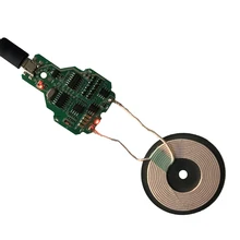 1 компл./лот 10 Вт Быстрое беспроводное зарядное устройство передатчик Модуль платы PCB катушка совместима с Apple 7,5 W Быстрое Зарядное решение