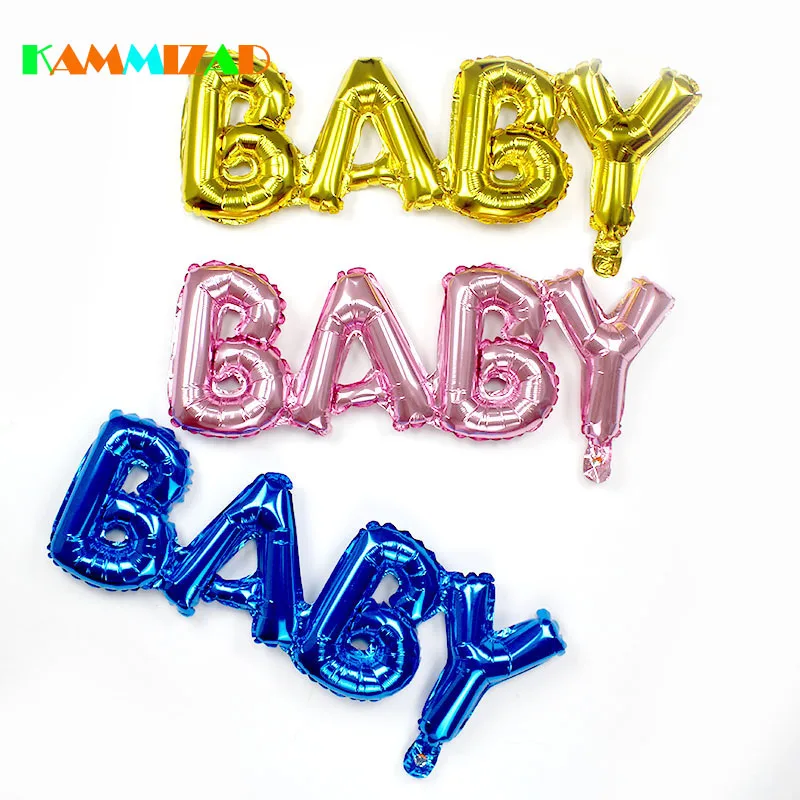 

Connection BABY Letter Foil Balloons 1pc 35*84cm inflatable Birthday Home Decoration Baby Shower Air ballon Event Party Supplies
