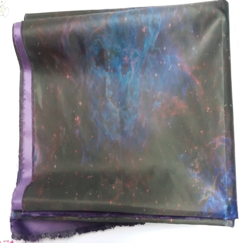 YY DIY Pretty Purle Universe Star Clould полиэстер подкладка ткань 50х140см|lining cotton fabric|lining fabric for