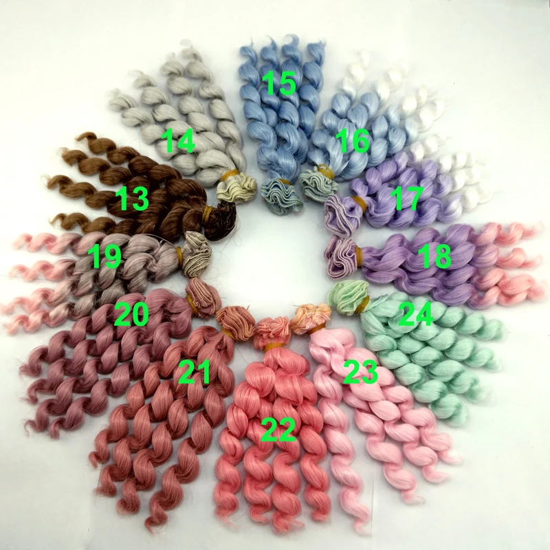 1 шт. 15 см х 100 парик для 1/3 1/4 1/6 BJD SD|doll wig hair|curly doll wigcurly |