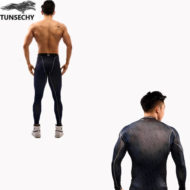 TUNSECHY winter Top quality New thermal underwear men underwear compression quick drying thermo underwear men Long Johns