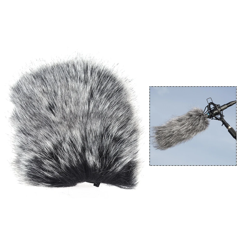 

Medium Size Outdoor Microphone Mic Furry Windscreen Windshield Cover Muff for SHENGGU SG-108 or other 3.5*2in (L*D)Microphones