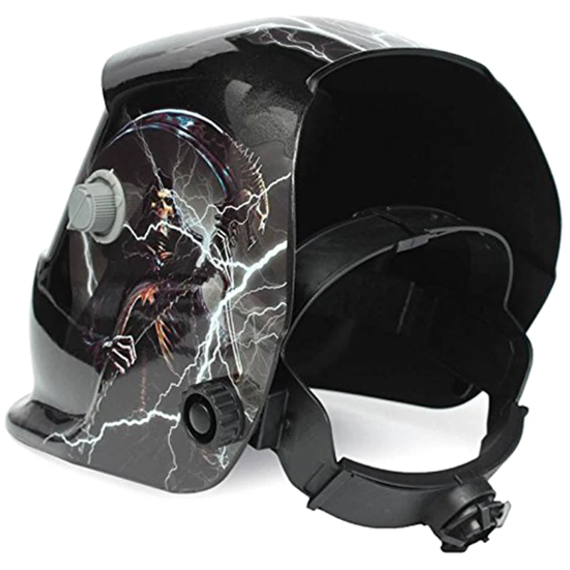 lightning skull Solar powered automatic welding mask