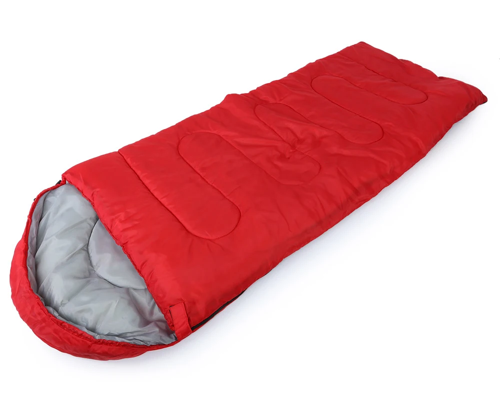 Multifuntional Outdoor Thermal Sleeping Bag Envelope Hooded Travel Camping Keep Warm Water Resistant Bags Lazy