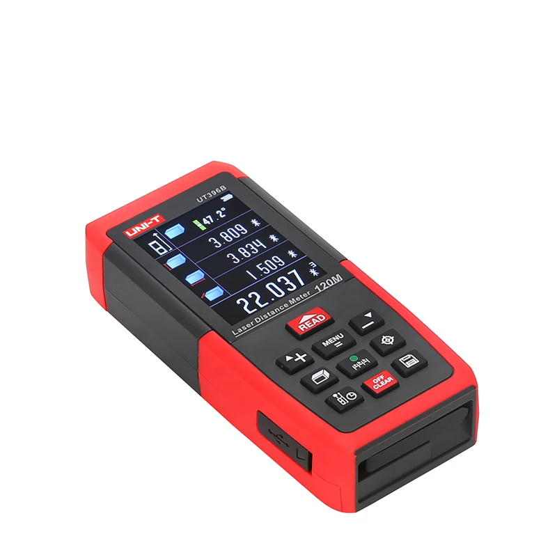 UNI-T UT396B Professional Laser Distance Meters 393ft 120m Rangefinder Best Accuracy 1.5mm 2MP Lens Camera Auxiliary USB Connect