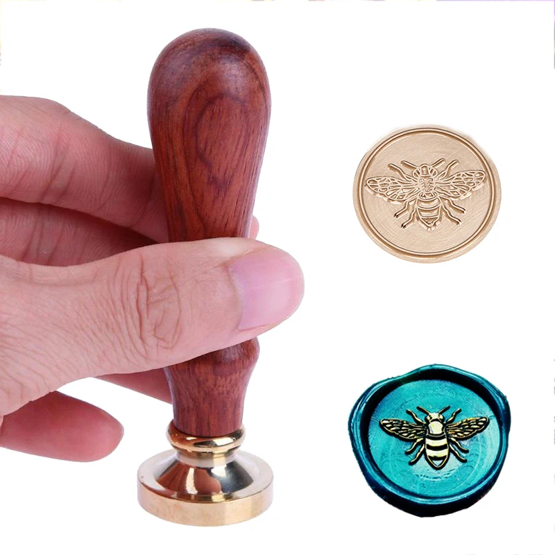 

Retro Wood Handle Sealing Wax Stamp Animal Series Wax Seal Stamps Decorative Greeting Birthday Wedding Invitation Sealing Stamps