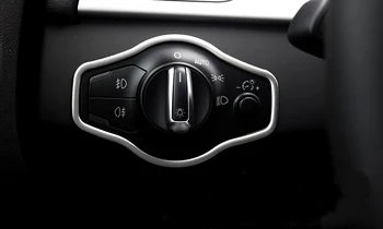 

Stainless Matt Head Light Headlamp Switch Button Cover Trim 1 PCS For Audi A4 B8 2008 2009 2010 2011 2012 2013 2014 2015