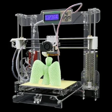 More Material Upgraded Quality High Precision Reprap Prusa i3 DIY 3d Printer kit with Filament 8GB SD card and LCD Free