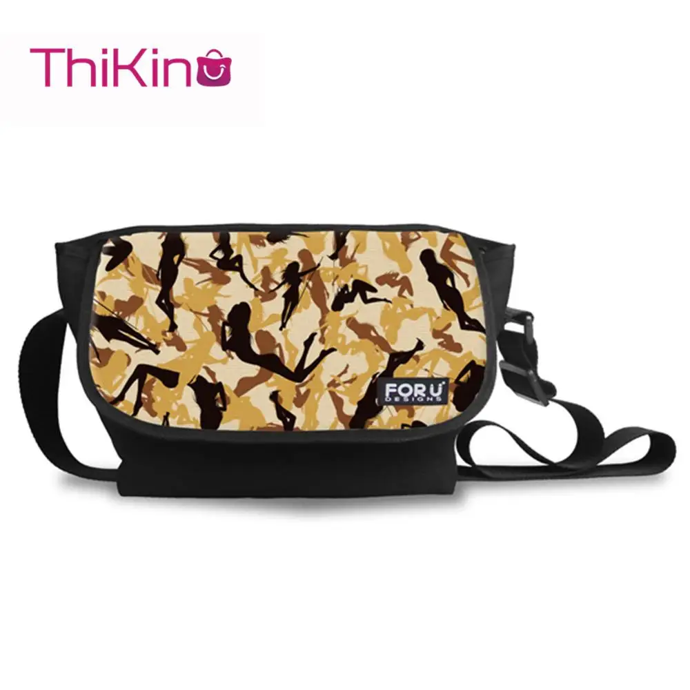 

Thikin 2019 New Popular Crossing Bag for Middle School Student Little Zipper School Bag for Children Messenger Bag