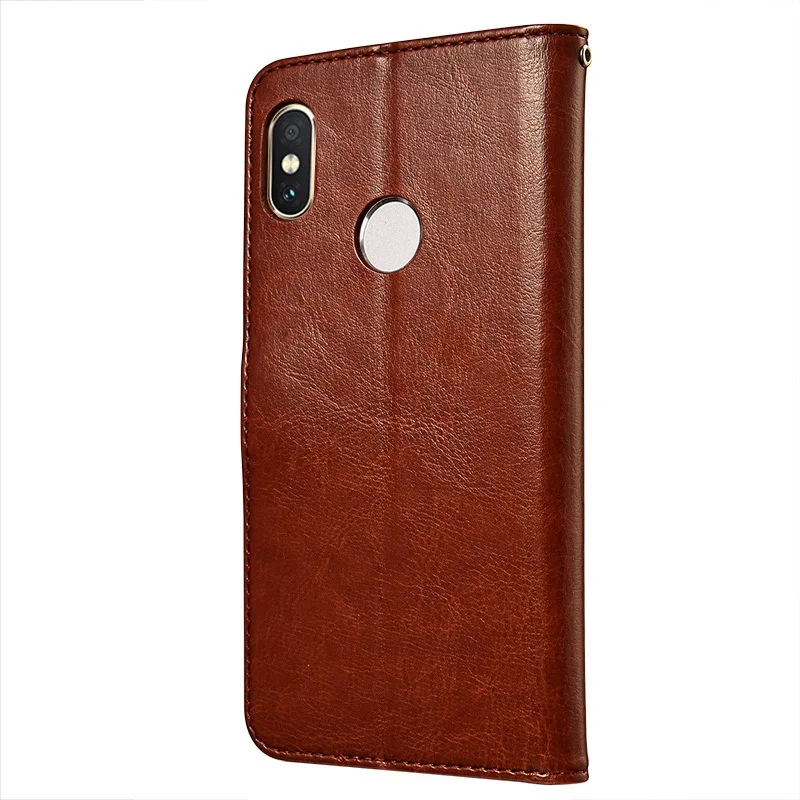 TOMKAS Wallet Leather Cases For Xiaomi 6X Case PU Retro Commerce Case With Card Pocket For Xiaomi A2 Back Cover Coque