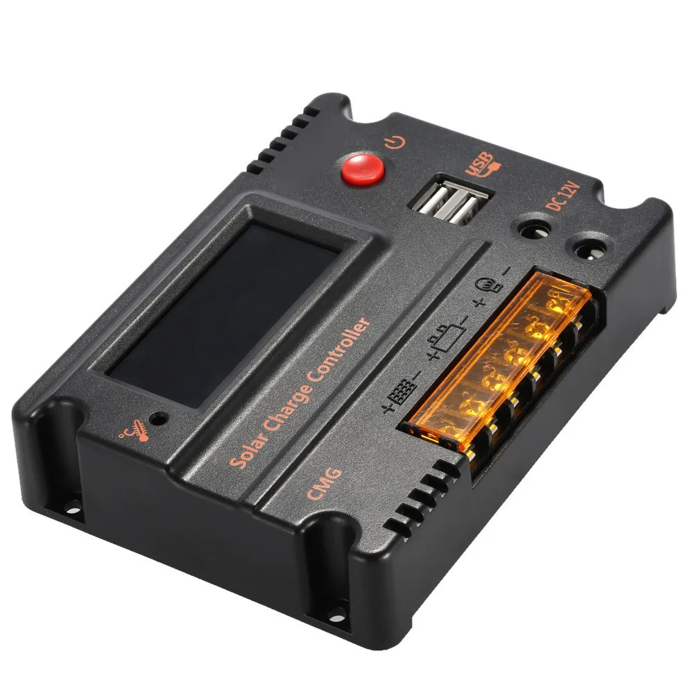 CMG12V24V20A Солнечный контроллер общий отрицательный полюс ЖК дисплей подсветка