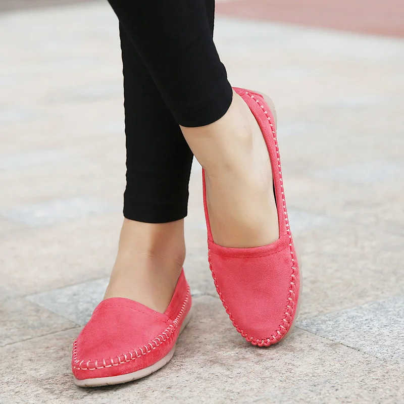 Ladies shoes 2018 autumn Spring Soft Casual Flat Shoes Peas Non-Slip Shoes zapatillas mujer slip on shoes botas mujer Women's Shoes