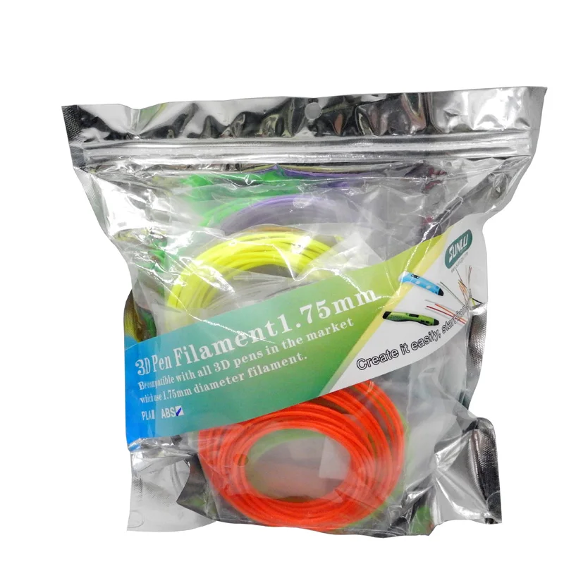 ABS SUNLU 3D Pen printing Filament 20 Colours including 4 Luminouse Light 3D Printer Filaments Consumables