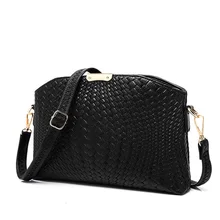 Designer Knitting Ladies Casual Shoulder Bag Fashion Woven PU Leather Small Bag Women Single Shoulder Crossbody