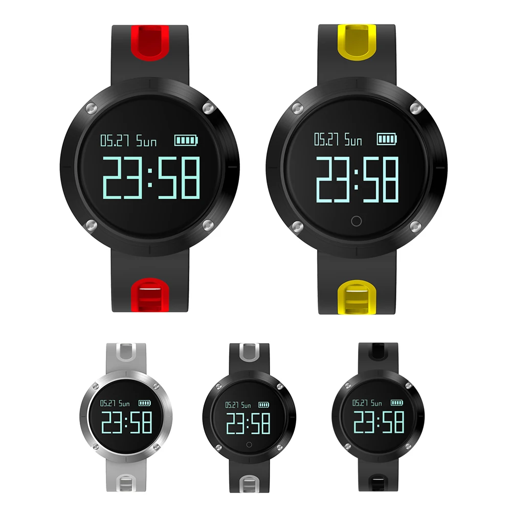 

Fashion DM58 Smart Watch Monitor Fitness Tracker Heart Rate Bracelet Sports Pedometer LED Touch Screen Smart Watch