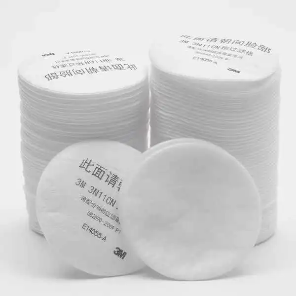 3M 3200 Gas Mask anti-fog anti-industrial construction dustproof half face dust masks Used With 3701CN Filter Cotton Health - Цвет: 3n11 100pcs