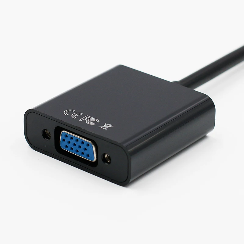 موانئ دبي مصغرة لمحول VGA الصاعقة البسيطة DisplayPort إلى VGA محول الكابل 1080 P كابلات ل كمبيوتر صغير هوائي ماك بوك برو العارض PC