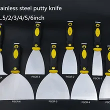 1 шт. скребок из нержавеющей стали Blade1." 2" " 4" " 6" Лопата Строительная пластиковая ручка для инструмента настенный нож для гипса
