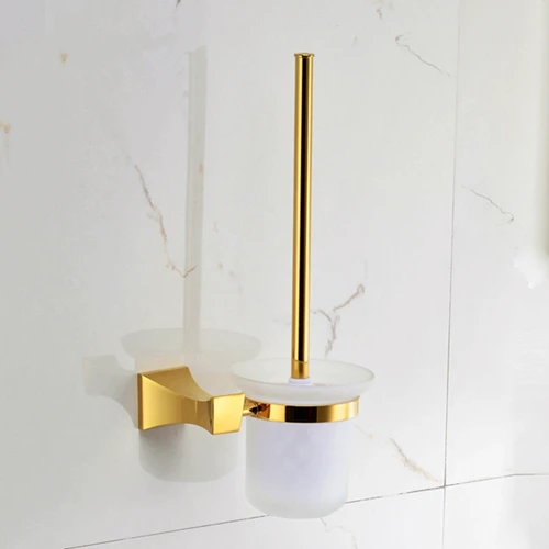Новое поступление, Европейский роскошный набор аксессуаров для ванной комнаты, космическое классическое стекло, золотое покрытие, латунные аксессуары для ванной, для улучшения ванной комнаты - Цвет: Синий
