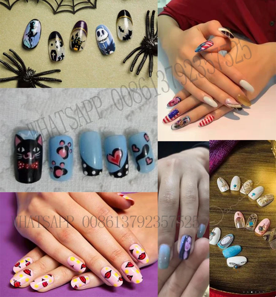  2020 best selling nail printer built with computer and screen nail machine printing on 5 real nails