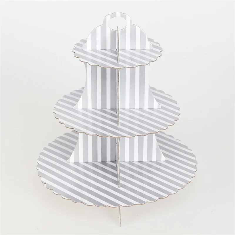 3 Tiers DIY Paper Cupcake Stand Dessert Candy Storage Holder Rack Baby Shower Wedding Birthday Party Cake Display DE75 (6)