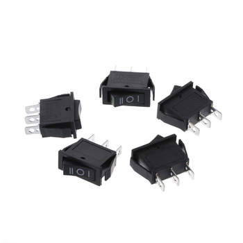 

5 Pcs x AC 16A/250V 20A/125V 3 Pin SPDT ON-OFF-ON 3 Position Boat Rocker Switch #W0828S#