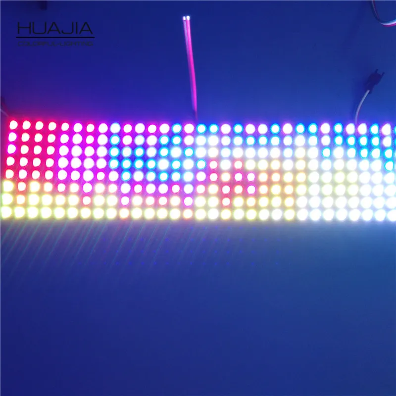 1PCS 8*32 Led Ws2812b 256 Pixels Display Led Matrix DC5V Full Color Smd5050 Rgb Screen Light Addres - 32395668681