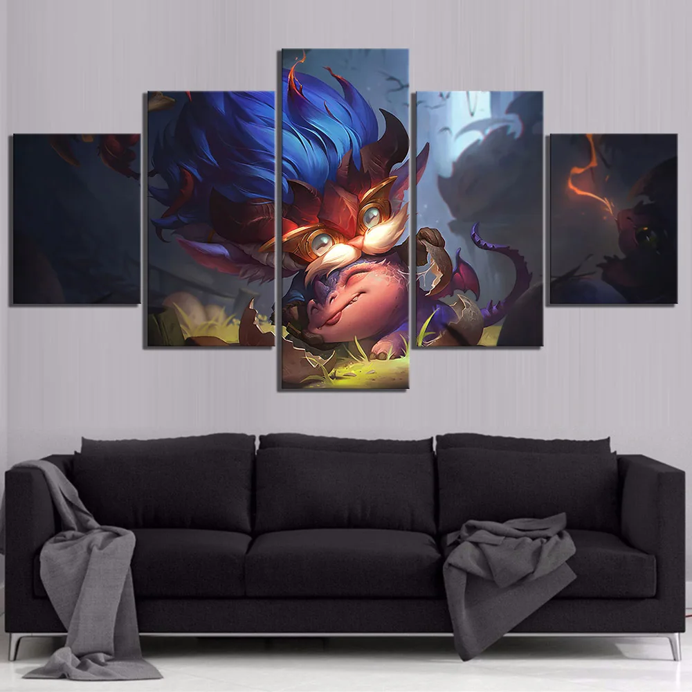 Картина для домашнего декора Heimerdinger Lol League Of Legends плакат видеоигр модульная